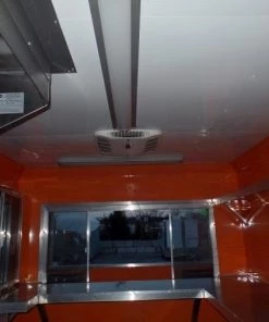 8.5' x 24' Concession Food Trailer Orange / Black Event Catering -Cheap Concession Trailers Shop sam 0969