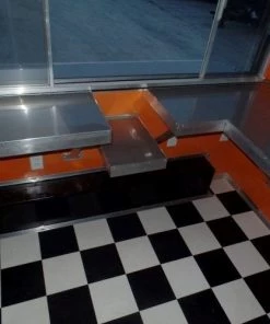 8.5' x 24' Concession Food Trailer Orange / Black Event Catering -Cheap Concession Trailers Shop sam 0970