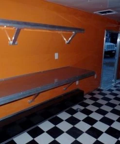 8.5' x 24' Concession Food Trailer Orange / Black Event Catering -Cheap Concession Trailers Shop sam 0971