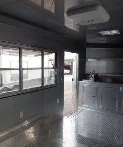 8.5' x 18' Concession Food Trailer Yellow Event Catering -Cheap Concession Trailers Shop sam 0991