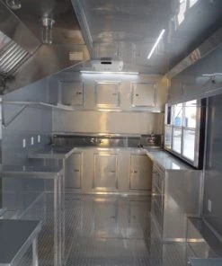 8.5' x 20' Concession Food White Custom Event Trailer -Cheap Concession Trailers Shop sam 1022 1 1
