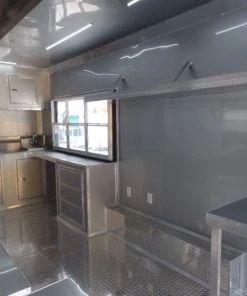 8.5' x 20' Concession Food White Custom Event Trailer -Cheap Concession Trailers Shop sam 1025 1 1