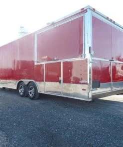 8.5' x 26' Concession Trailer Red Food Event Vending -Cheap Concession Trailers Shop sam 1026 1