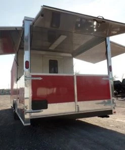 8.5' x 26' Concession Trailer Red Food Event Vending -Cheap Concession Trailers Shop sam 1031 1