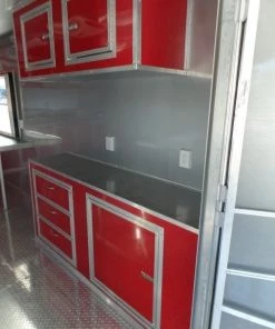 8.5' x 26' Concession Trailer Red Food Event Vending -Cheap Concession Trailers Shop sam 1038 2