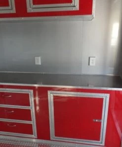 8.5' x 26' Concession Trailer Red Food Event Vending -Cheap Concession Trailers Shop sam 1040 1