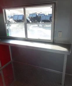 8.5' x 26' Concession Trailer Red Food Event Vending -Cheap Concession Trailers Shop sam 1041 1