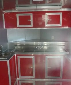 8.5' x 26' Concession Trailer Red Food Event Vending -Cheap Concession Trailers Shop sam 1043 1