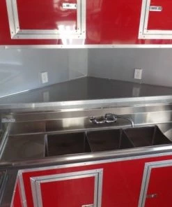 8.5' x 26' Concession Trailer Red Food Event Vending -Cheap Concession Trailers Shop sam 1044 1