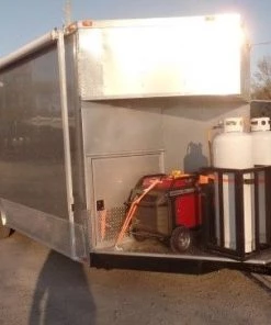 8.5' x 20' Concession Food Trailer Silver Frost With Appliances 96 8.5' x 20' Concession Food Trailer Silver Frost With Appliances -Cheap Concession Trailers Shop sam 1055 3 1