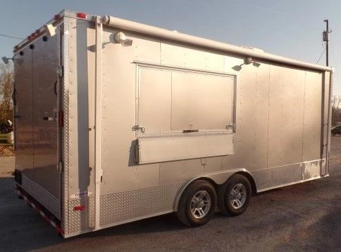 8.5' x 20' Concession Food Trailer Silver Frost With Appliances 6 8.5' x 20' Concession Food Trailer Silver Frost With Appliances - Image 6
