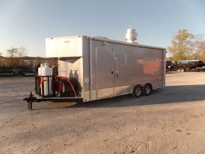 8.5' x 20' Concession Food Trailer Silver Frost With Appliances 27 8.5' x 20' Concession Food Trailer Silver Frost With Appliances - Image 27
