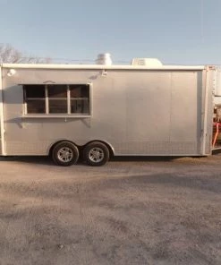 8.5' x 20' Concession Trailer Silver Frost Food Event Catering -Cheap Concession Trailers Shop sam 1068 3