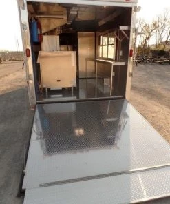 8.5' x 20' Concession Food Trailer Silver Frost With Appliances 71 8.5' x 20' Concession Food Trailer Silver Frost With Appliances -Cheap Concession Trailers Shop sam 1069 3 1