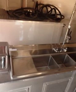 8.5' x 20' Concession Food Trailer Silver Frost With Appliances 63 8.5' x 20' Concession Food Trailer Silver Frost With Appliances -Cheap Concession Trailers Shop sam 1078 3 1