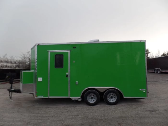 8.5' x 16' Concession Food Trailer Electric Green 6 8.5' x 16' Concession Food Trailer Electric Green - Image 6