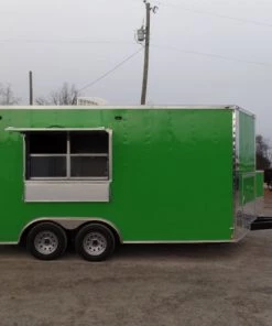 8.5' x 16' Concession Food Trailer Electric Green