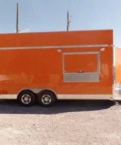 8.5' x 18' Concession Food Trailer Orange Event Catering 41 8.5' x 18' Concession Food Trailer Orange Event Catering -Cheap Concession Trailers Shop sam 1108