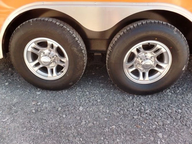 8.5' x 18' Concession Food Trailer Orange Event Catering 4 8.5' x 18' Concession Food Trailer Orange Event Catering - Image 4