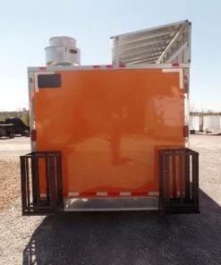 8.5' x 18' Concession Food Trailer Orange Event Catering 34 8.5' x 18' Concession Food Trailer Orange Event Catering -Cheap Concession Trailers Shop sam 1111