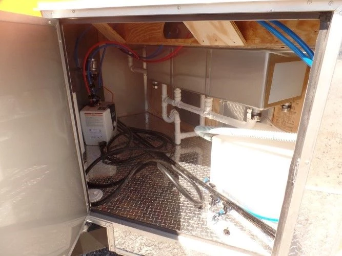 8.5' x 18' Concession Food Trailer Orange Event Catering 13 8.5' x 18' Concession Food Trailer Orange Event Catering - Image 13