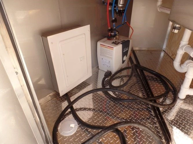 8.5' x 18' Concession Food Trailer Orange Event Catering 17 8.5' x 18' Concession Food Trailer Orange Event Catering - Image 17