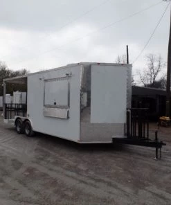 8.5' x 22' Concession Food Trailer White Catering Event 14 8.5' x 22' Concession Food Trailer White Catering Event -Cheap Concession Trailers Shop sam 1121 1 1