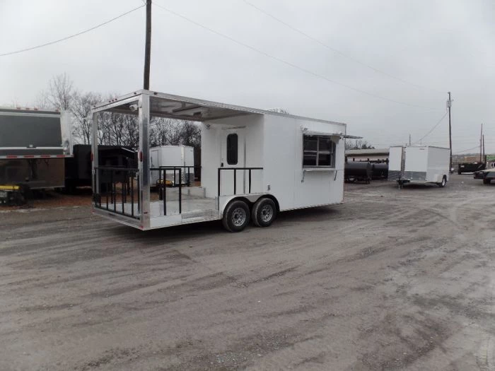 8.5' x 22' Concession Food Trailer White Catering Event 9 8.5' x 22' Concession Food Trailer White Catering Event - Image 9