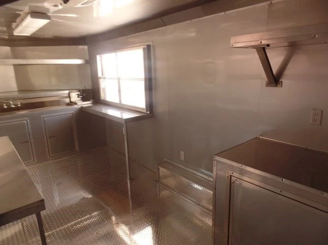 8.5' x 18' Concession Food Trailer Orange Event Catering 7 8.5' x 18' Concession Food Trailer Orange Event Catering - Image 7