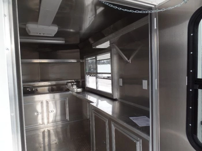 8.5' x 22' Concession Food Trailer White Catering Event 11 8.5' x 22' Concession Food Trailer White Catering Event - Image 11