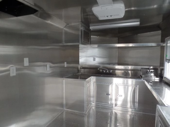 8.5' x 22' Concession Food Trailer White Catering Event 2 8.5' x 22' Concession Food Trailer White Catering Event - Image 2