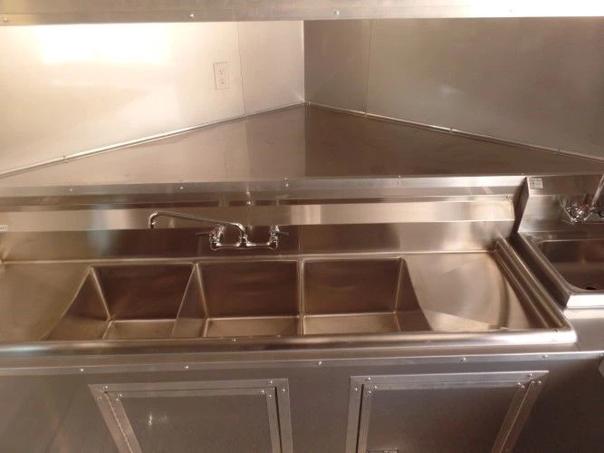 8.5' x 18' Concession Food Trailer Orange Event Catering 8 8.5' x 18' Concession Food Trailer Orange Event Catering - Image 8