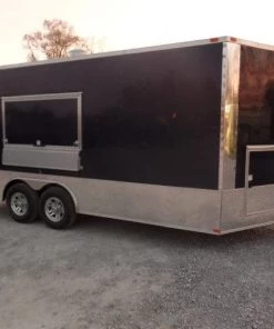 8.5' x 18' Concession Trailer White Food Event Catering Trailer -Cheap Concession Trailers Shop sam 1132