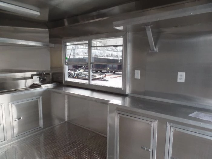 8.5' x 22' Concession Food Trailer White Catering Event 6 8.5' x 22' Concession Food Trailer White Catering Event - Image 6