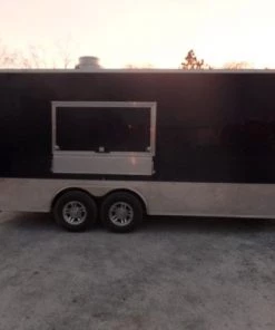 8.5' x 18' Concession Trailer White Food Event Catering Trailer -Cheap Concession Trailers Shop sam 1133