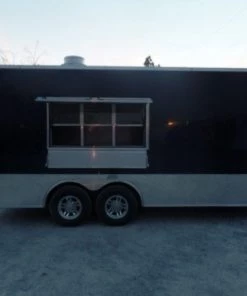 8.5' x 18' Concession Trailer White Food Event Catering Trailer -Cheap Concession Trailers Shop sam 1143