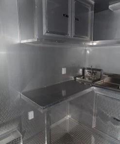 8.5' x 18' Concession Trailer White Food Event Catering Trailer -Cheap Concession Trailers Shop sam 1154