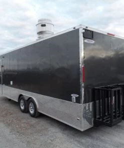 8.5' x 24' Concession Food Trailer Charcoal Grey -Cheap Concession Trailers Shop sam 1156 1