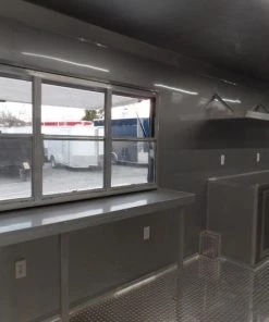 8.5' x 24' Concession Food Trailer Charcoal Grey -Cheap Concession Trailers Shop sam 1165 2