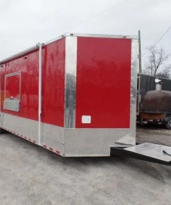 8.5' x 30' Concession Food Trailer Red With Appliances 41 8.5' x 30' Concession Food Trailer Red With Appliances -Cheap Concession Trailers Shop sam 1178 2