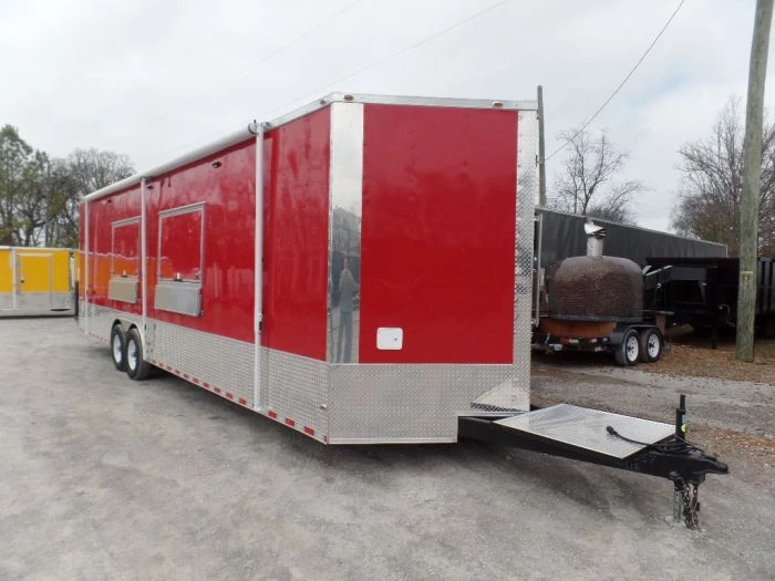 8.5' x 30' Concession Food Trailer Red With Appliances 10 8.5' x 30' Concession Food Trailer Red With Appliances - Image 10