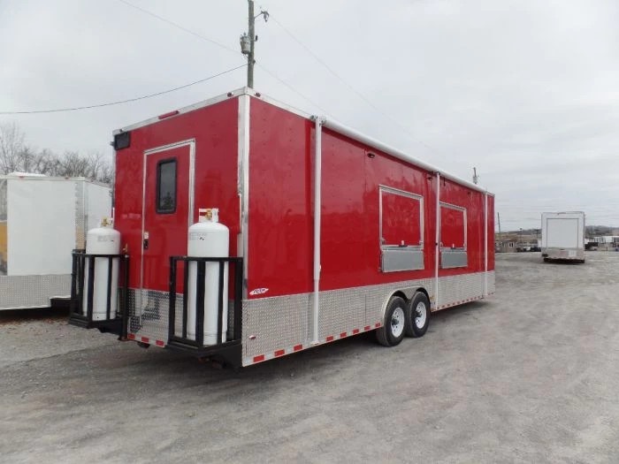8.5' x 30' Concession Food Trailer Red With Appliances 32 8.5' x 30' Concession Food Trailer Red With Appliances - Image 32