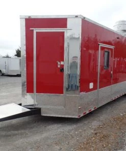8.5' x 30' Concession Food Trailer Red With Appliances 47 8.5' x 30' Concession Food Trailer Red With Appliances -Cheap Concession Trailers Shop sam 1182 2