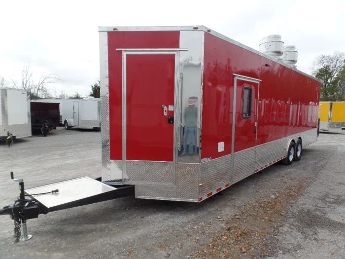 8.5' x 30' Concession Food Trailer Red With Appliances 16 8.5' x 30' Concession Food Trailer Red With Appliances - Image 16