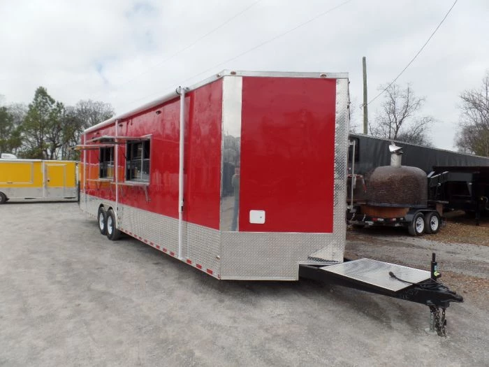 8.5' x 30' Concession Food Trailer Red With Appliances 27 8.5' x 30' Concession Food Trailer Red With Appliances - Image 27