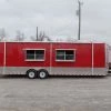 8.5' x 30' Concession Food Trailer Red With Appliances