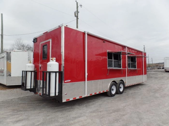 8.5' x 30' Concession Food Trailer Red With Appliances 14 8.5' x 30' Concession Food Trailer Red With Appliances - Image 14