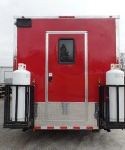 8.5' x 30' Concession Food Trailer Red With Appliances 37 8.5' x 30' Concession Food Trailer Red With Appliances -Cheap Concession Trailers Shop sam 1186 2