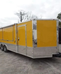 8.5' x 24' Concession Food Trailer Yellow Event Catering -Cheap Concession Trailers Shop sam 1210