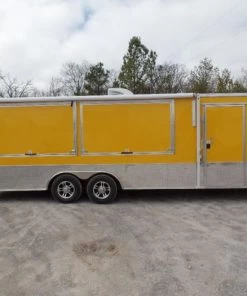 8.5' x 24' Concession Food Trailer Yellow Event Catering -Cheap Concession Trailers Shop sam 1211